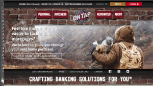 On Tap CU Home Page Screen shot